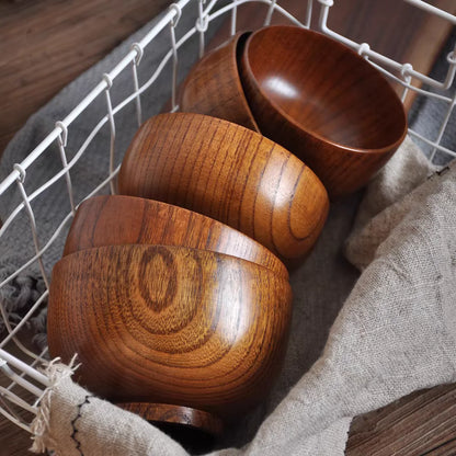 Elegant Jujube Wood Bowls