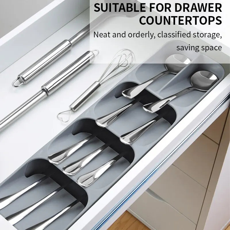 Versatile Cutlery Organizer Tray