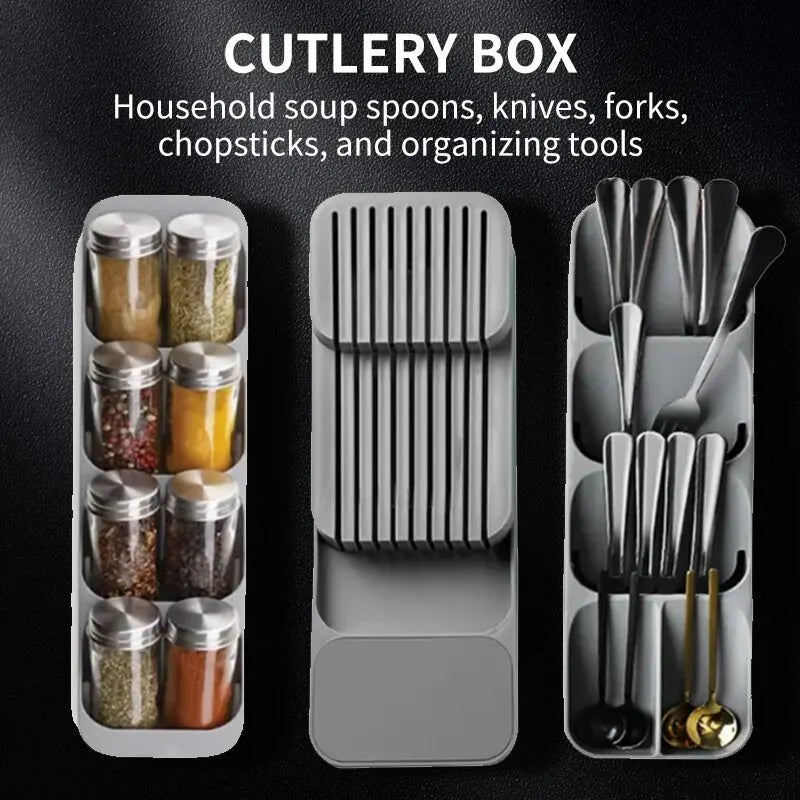 Versatile Cutlery Organizer Tray