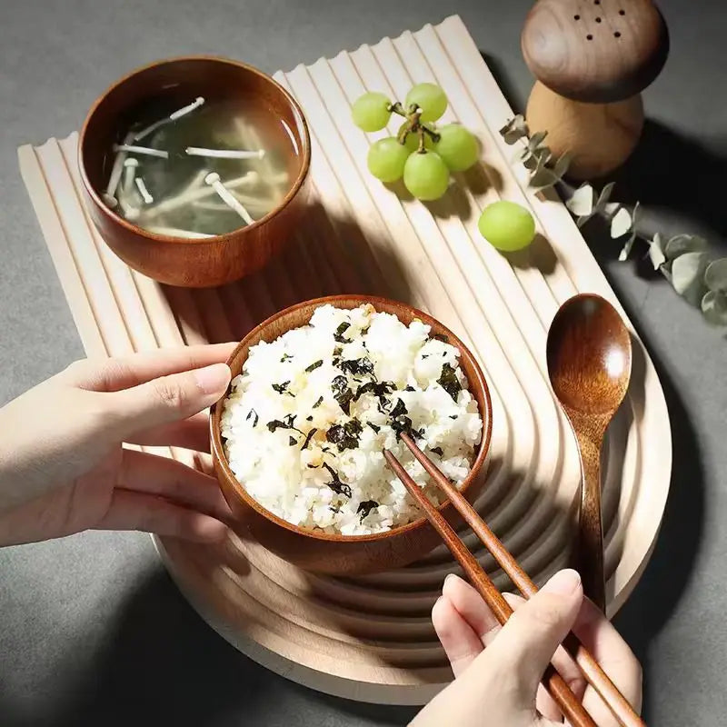 Elegant Jujube Wood Bowls